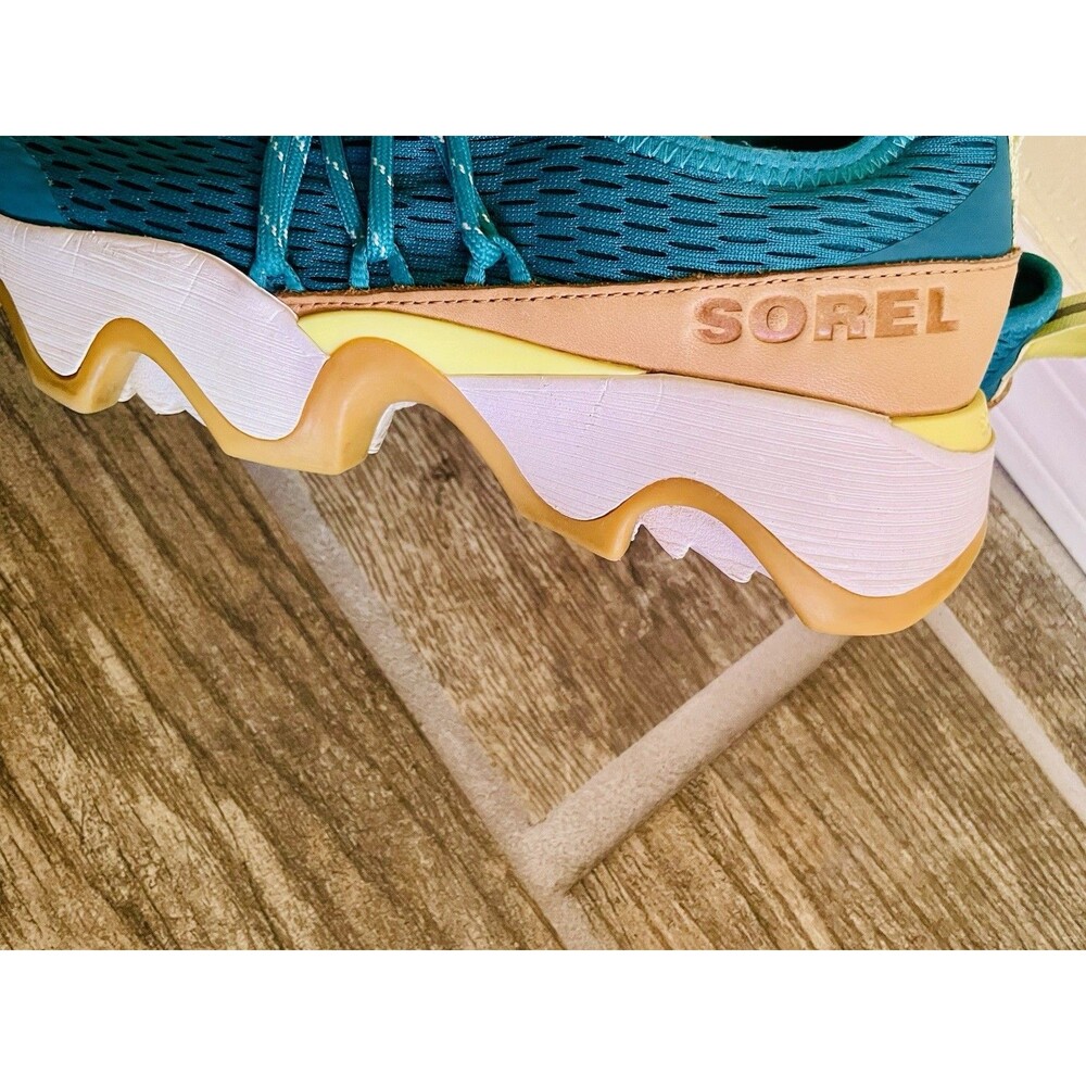 Women’s Sorel Teal Kinetic Impact Lace Athletic Sneakers Size 7.5 - Picture 3 of 5